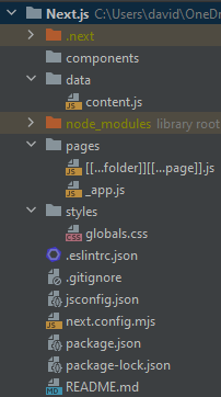 Folder structure for Next.js Frontend
