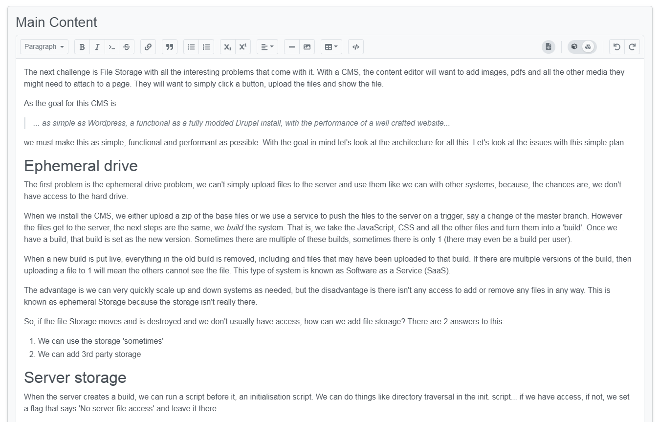 WHYSIWYG from the CMS